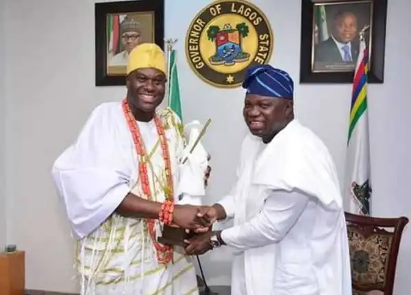 Ooni Of Ife Visits Governor Ambode At Government House (Photos)